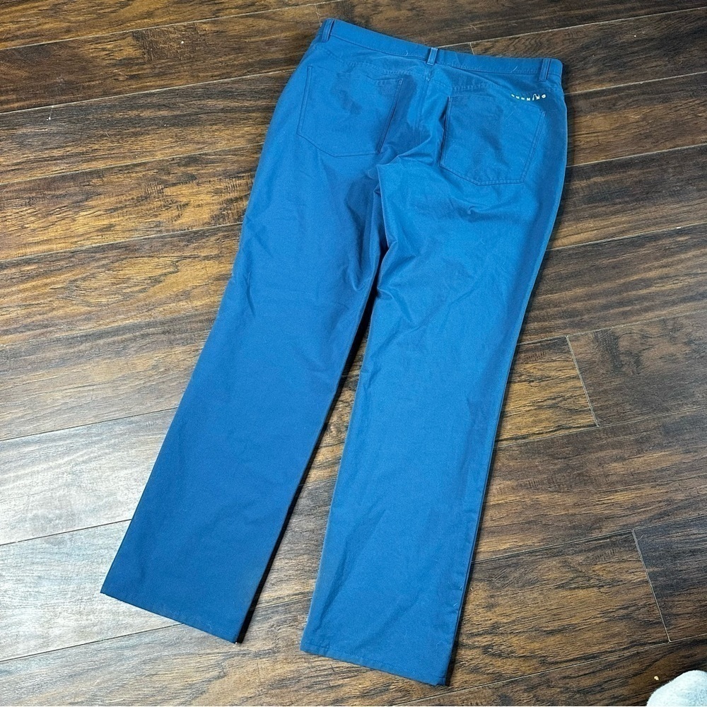 Dunning Blue Player Fit 5 Pocket Straight Leg Golf Pants